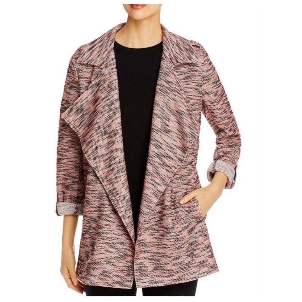 Bagatelle Collection Tweed Draped Jacket Size M